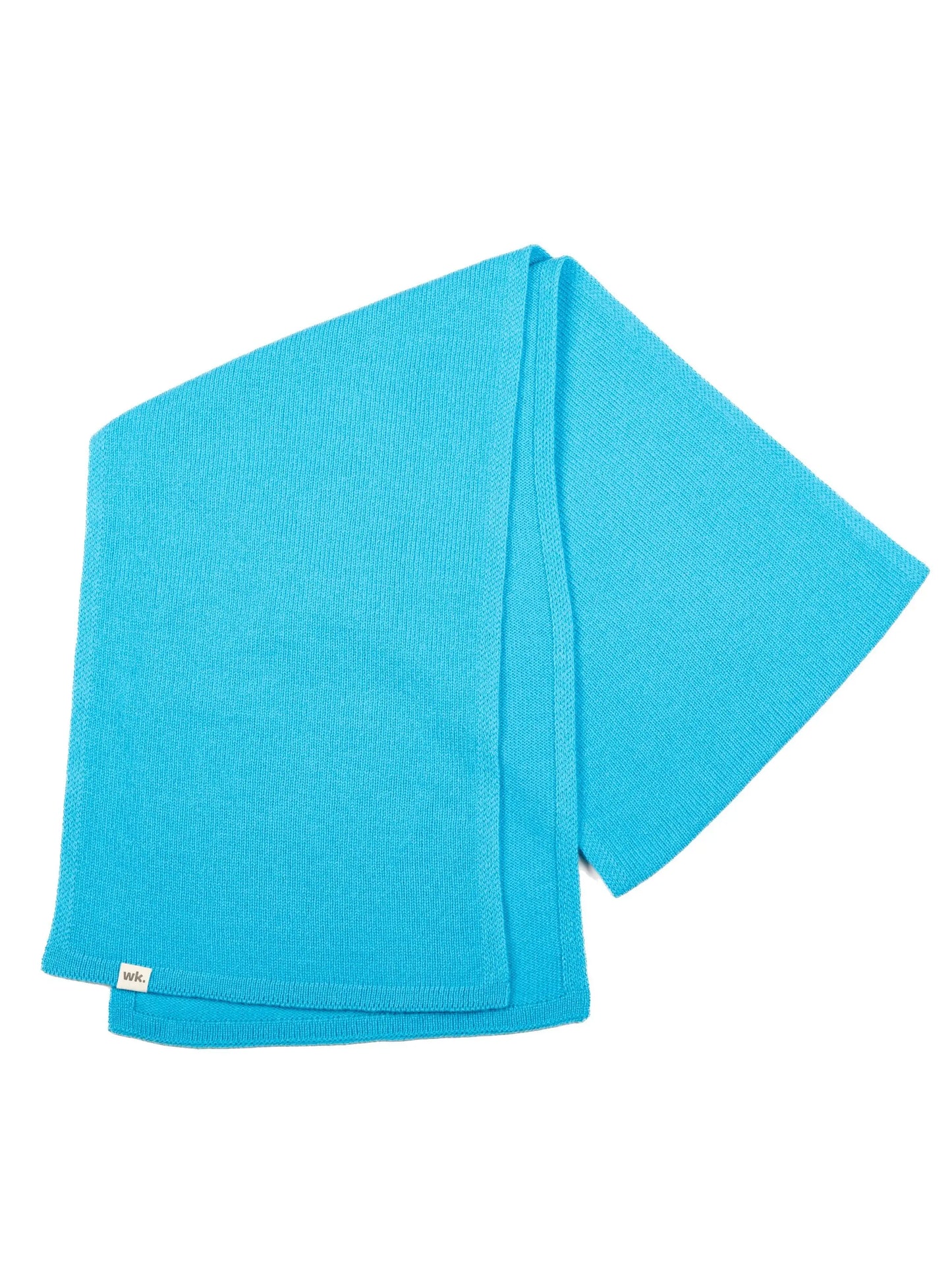 lightweight quality blue merino wool scarf - woolkind