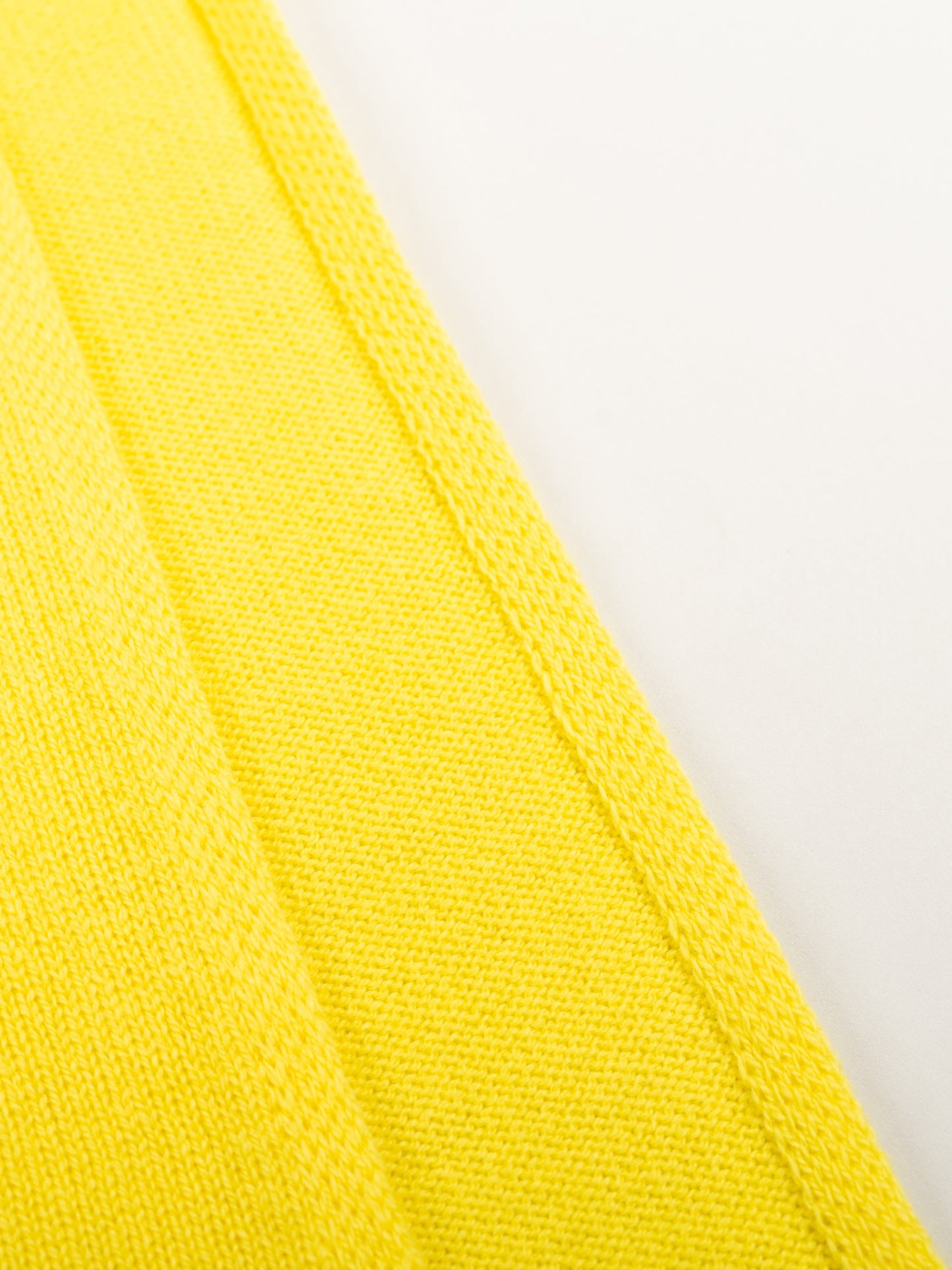 yellow merino wool wrap edging - woolkind