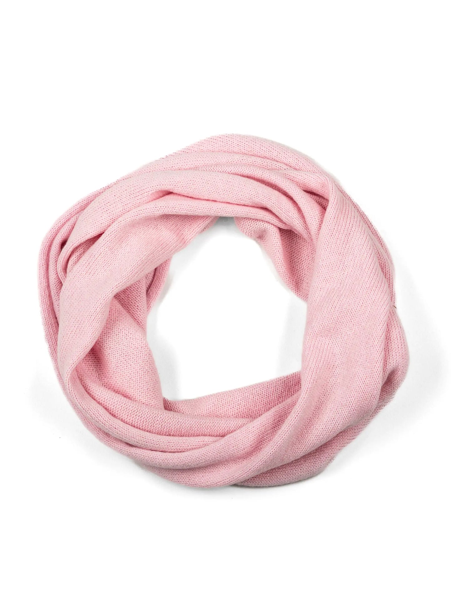 Misfits - Merino Wool Infinity Scarf - Baby Pink - Woolkind
