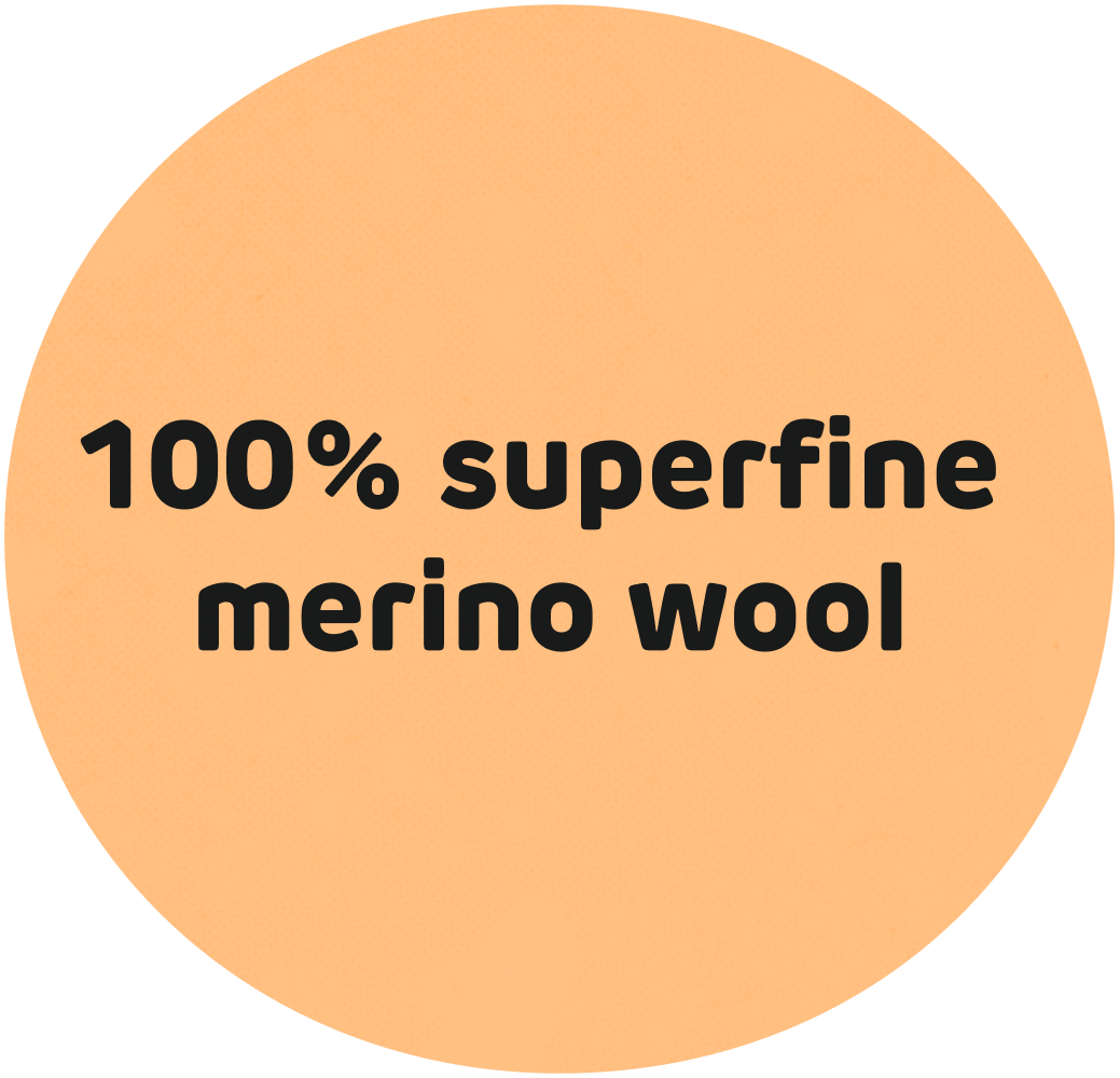 100% superfine merino wool Woolkind