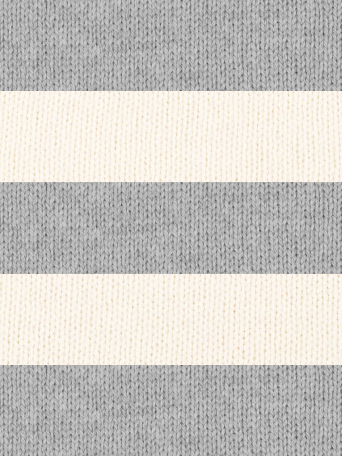 light grey and cream merino wool stripe scarf