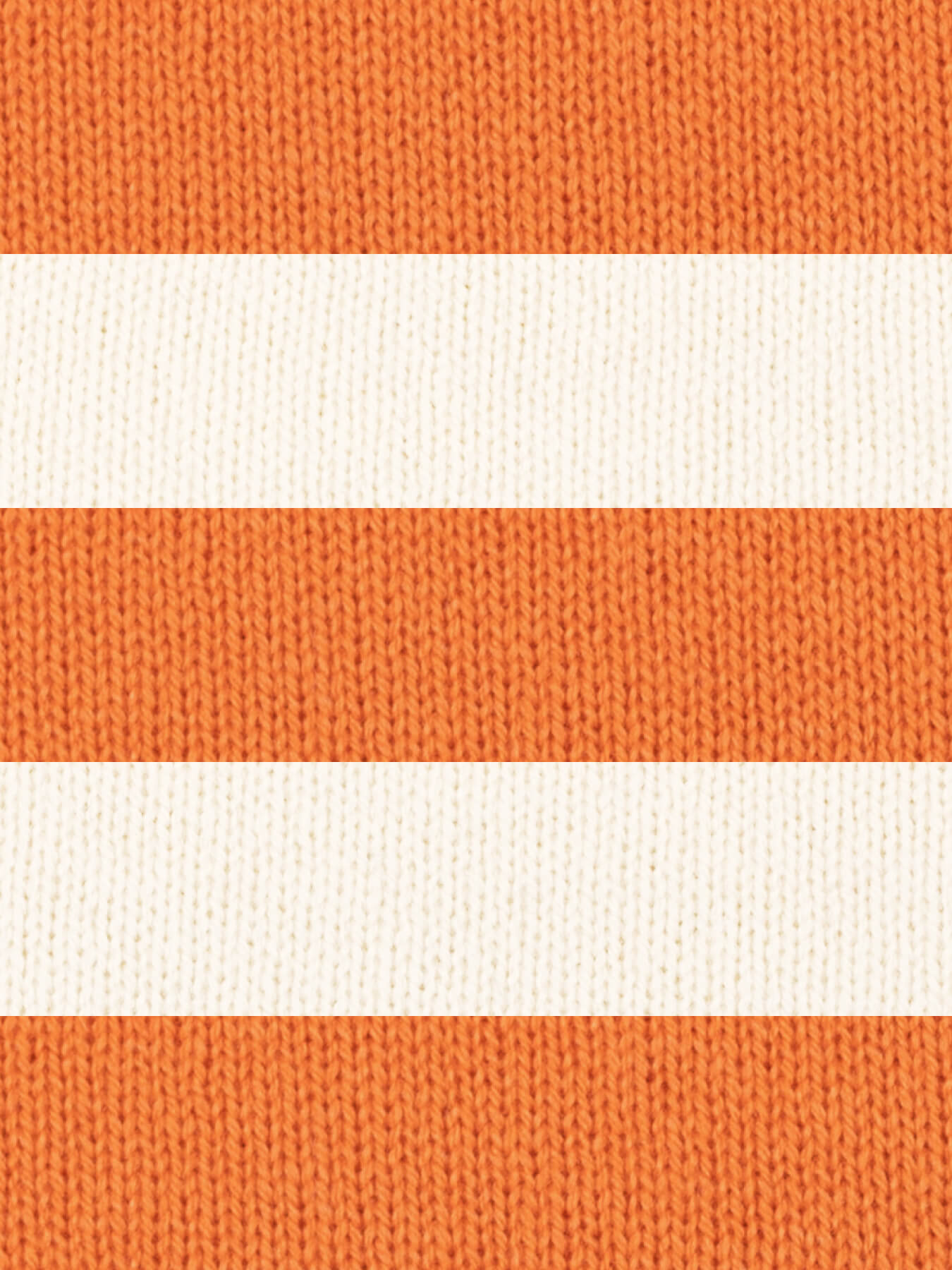 orange and cream merino wool stripe scarf