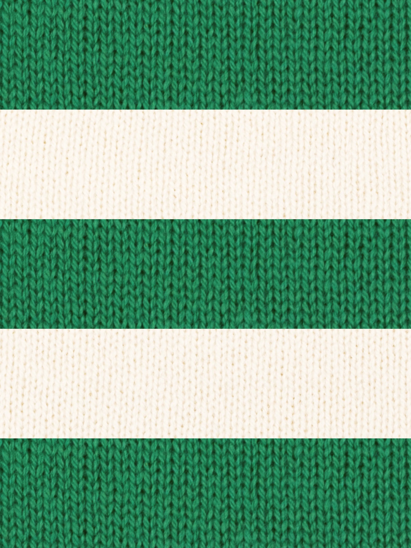 green and cream merino wool stripe scarf