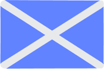 a Scottish flag. the saltire