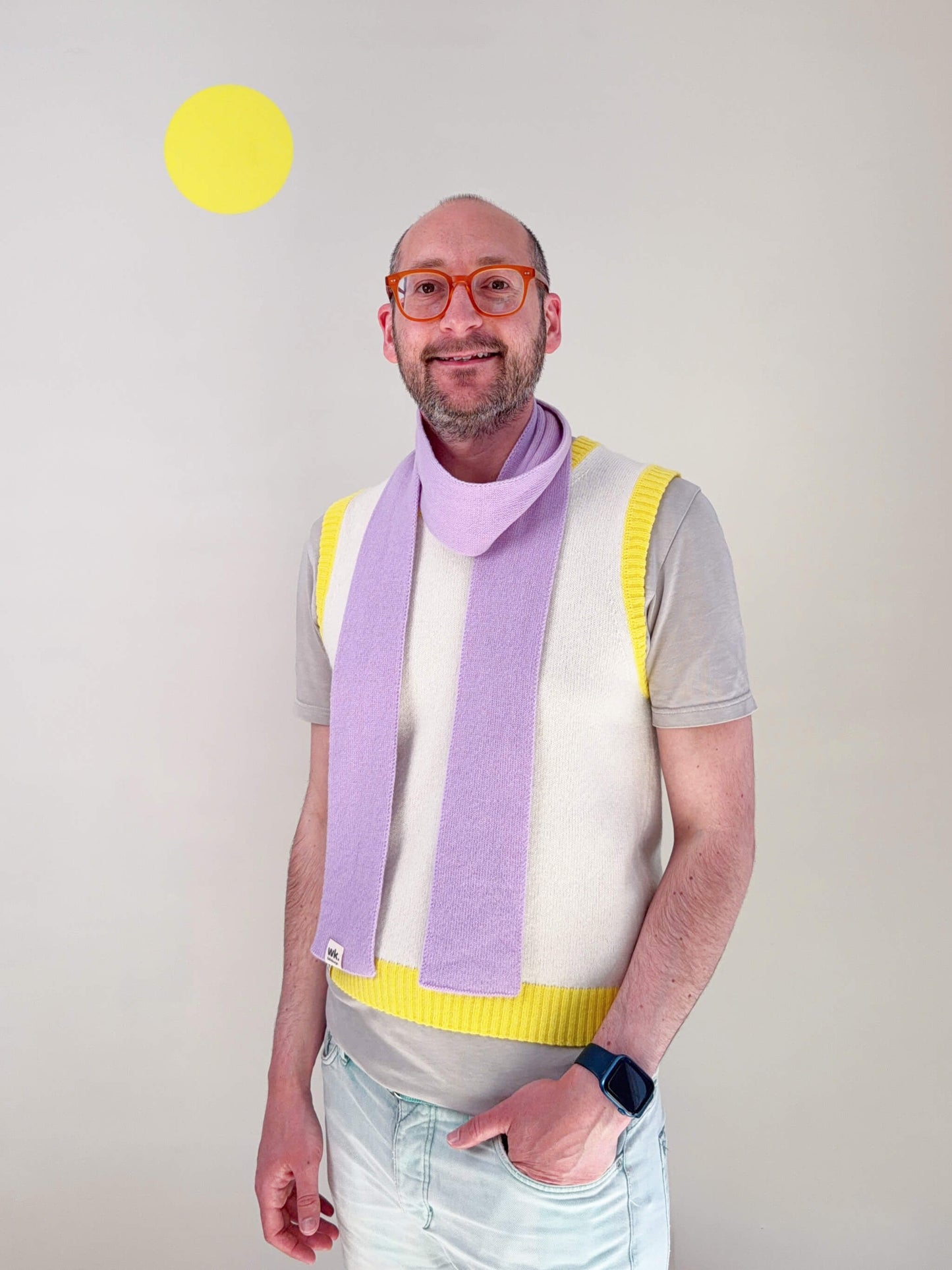 Self-Coloured Skinny Scarf