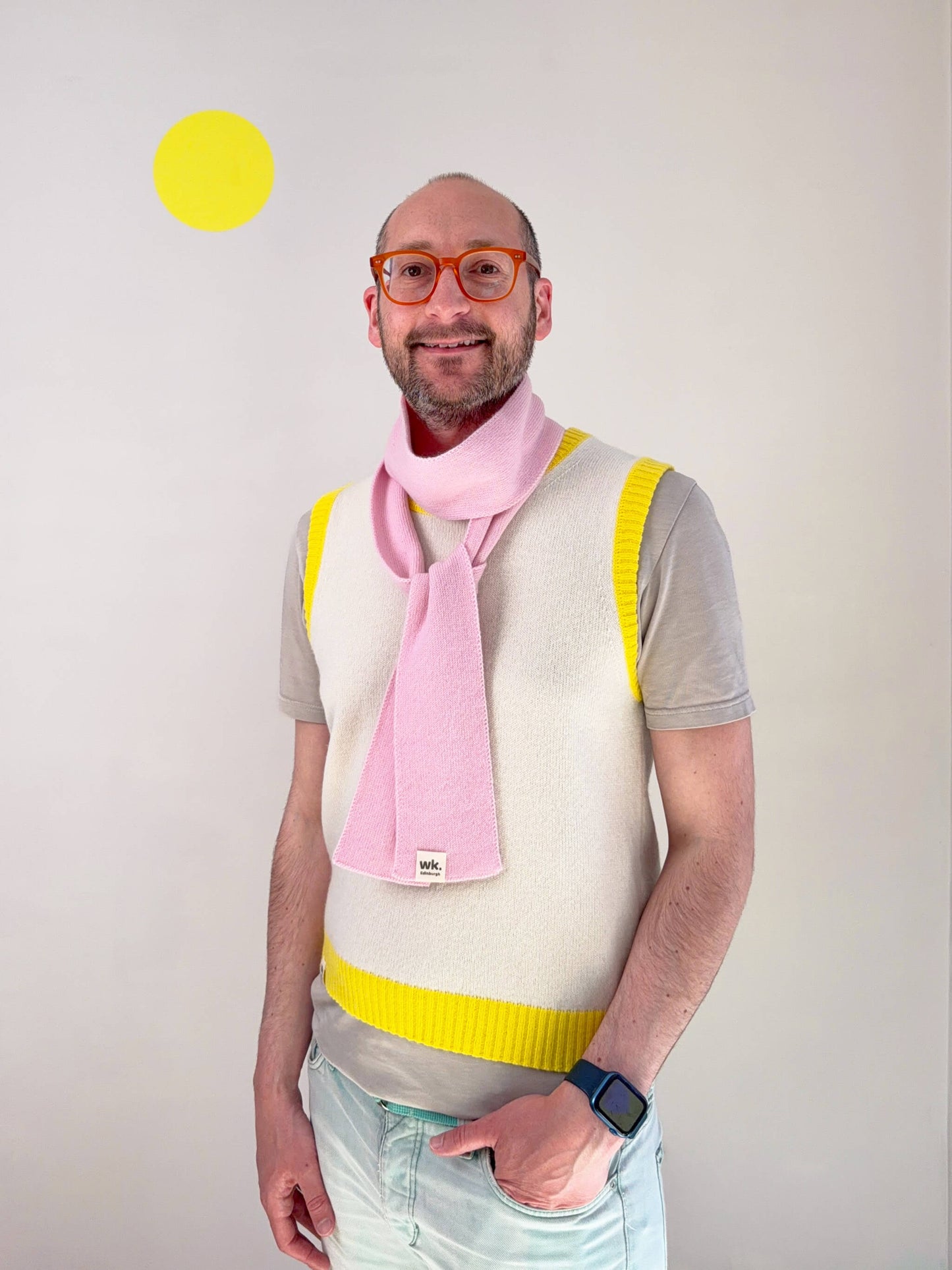 Self-Coloured Skinny Scarf