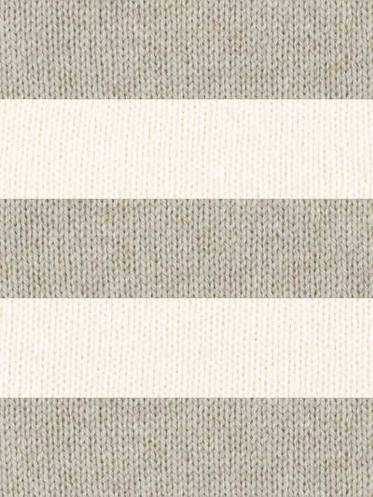 light brown and cream merino wool stripe scarf