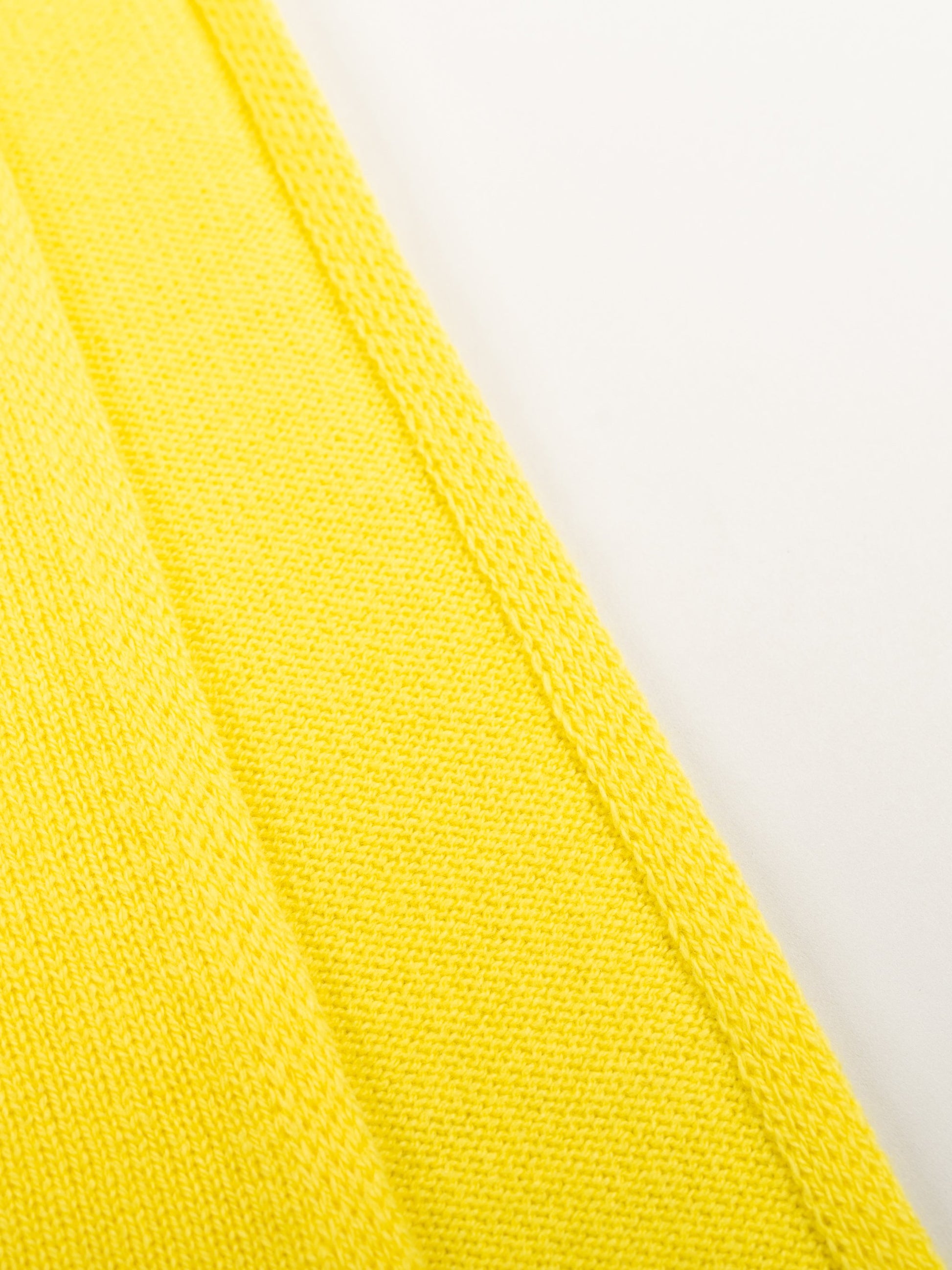 yellow merino wool wrap edging - woolkind