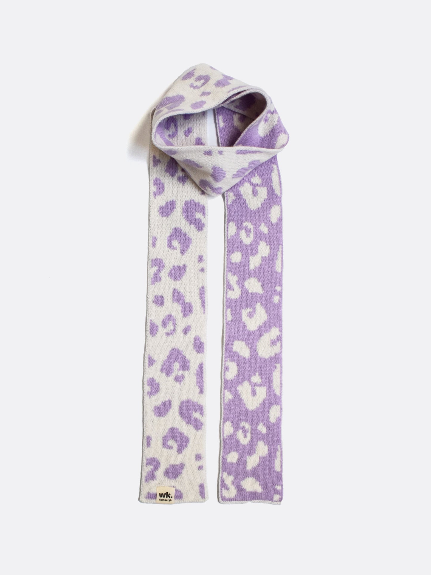 Narrow Leopard Print Scarf