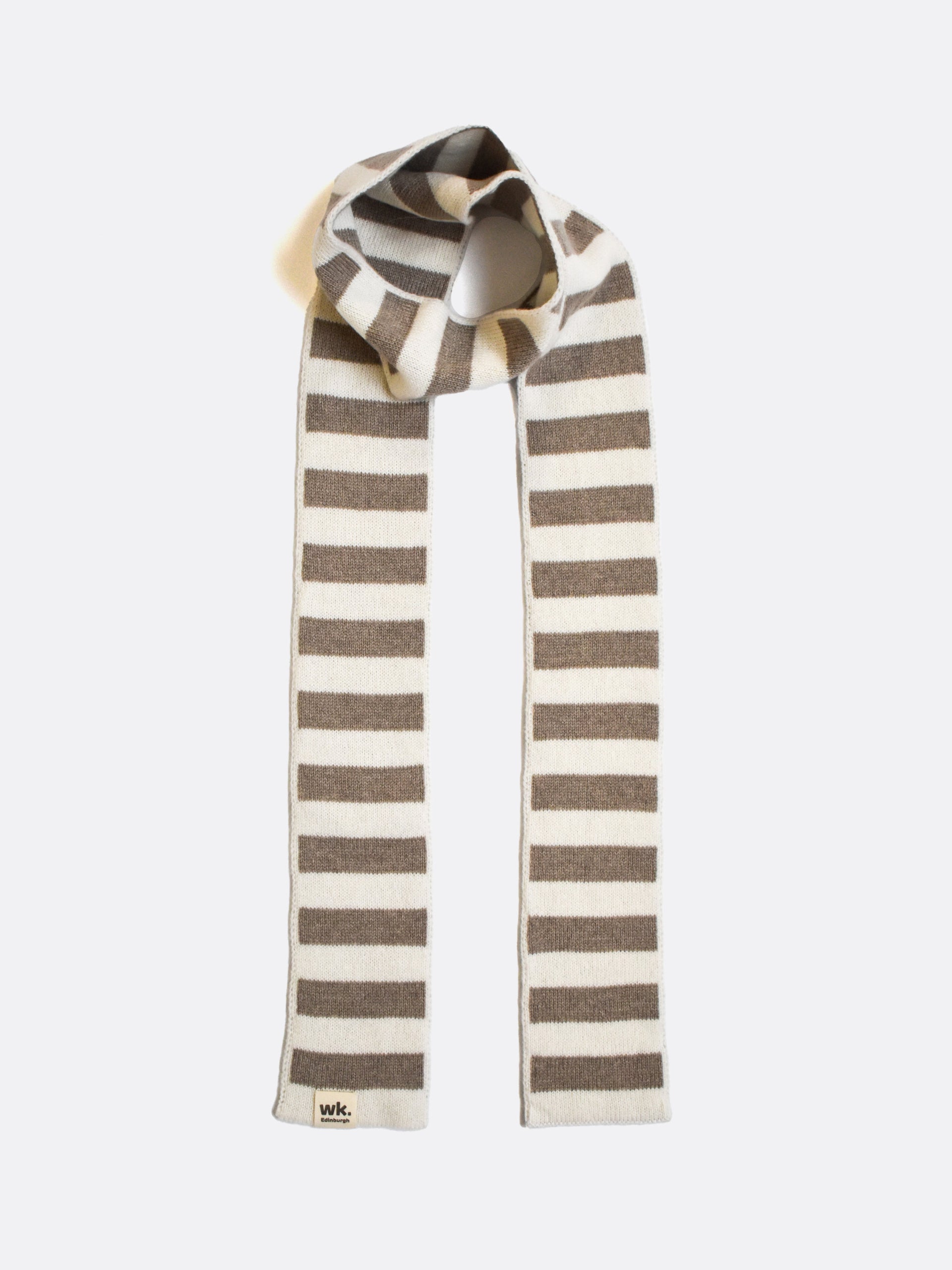 Narrow Stripe Scarf Sustainably Made in Scotland