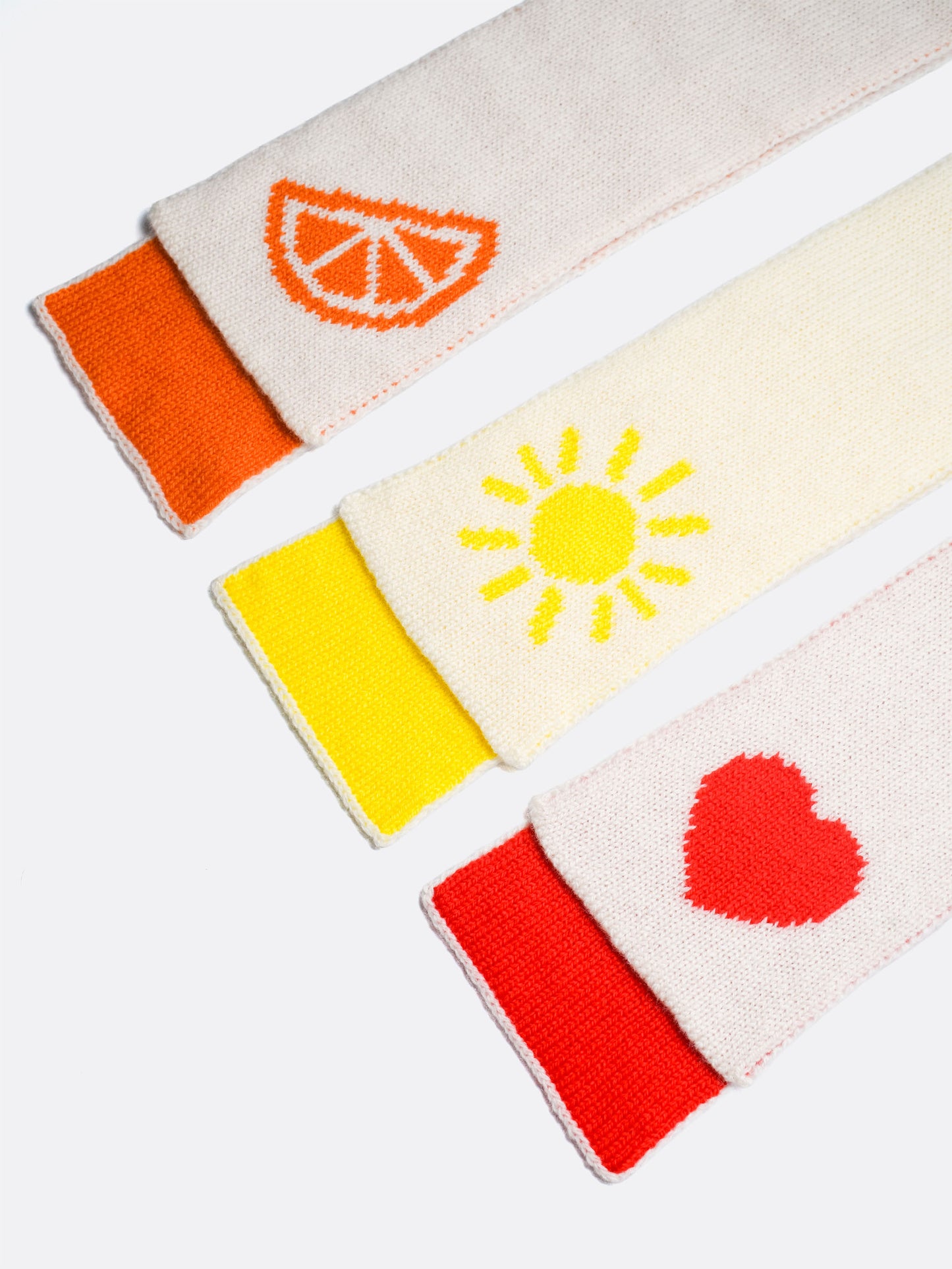 skinny summer motif scarves - Woolkind