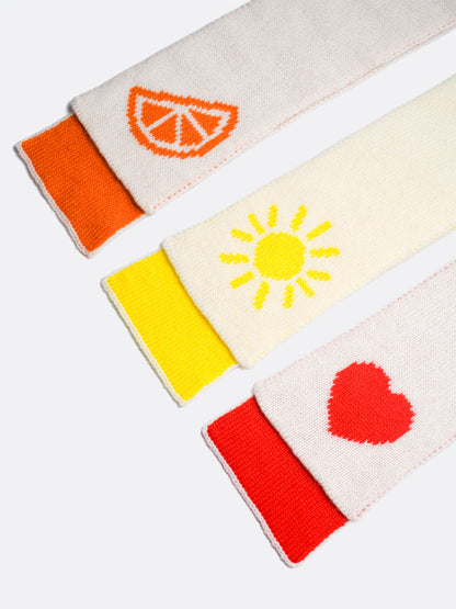 skinny summer motif scarves - Woolkind