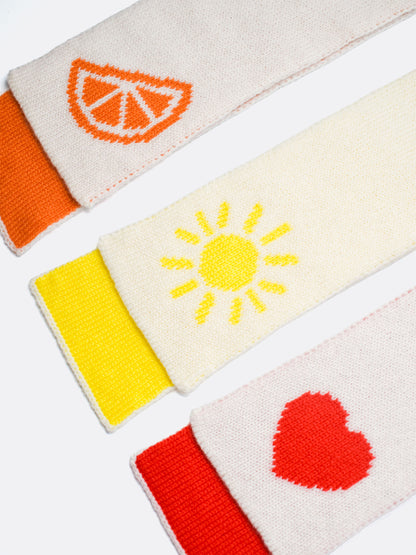 skinny summer motif scarves - Woolkind