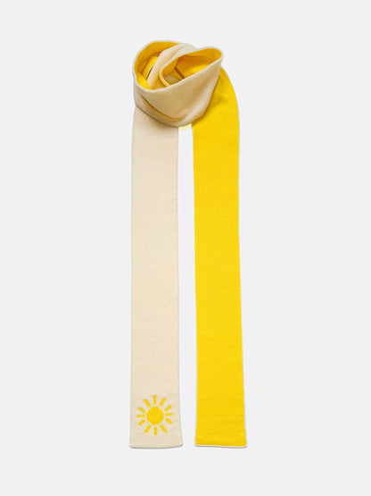yellow sunshine skinny wool scarf - Woolkind