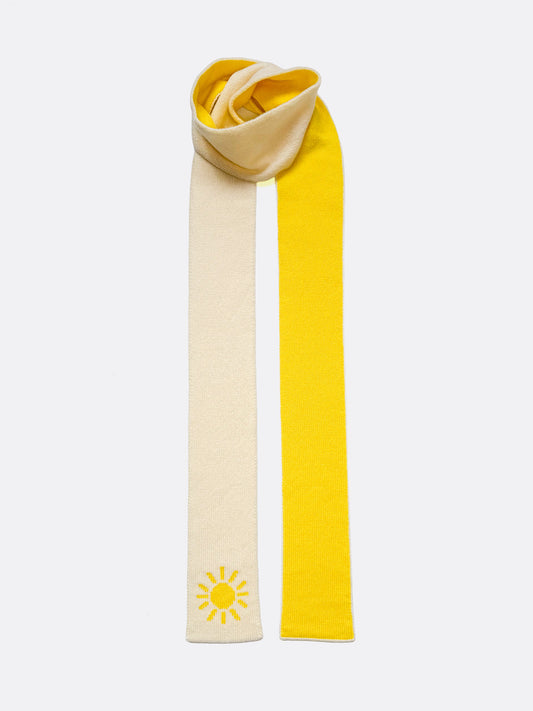 yellow sunshine skinny wool scarf - Woolkind